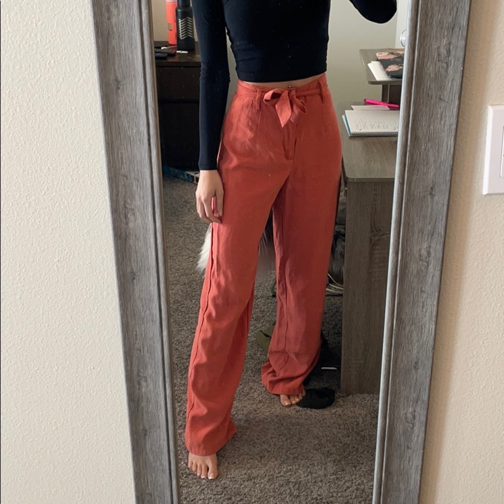 Orange trousers
